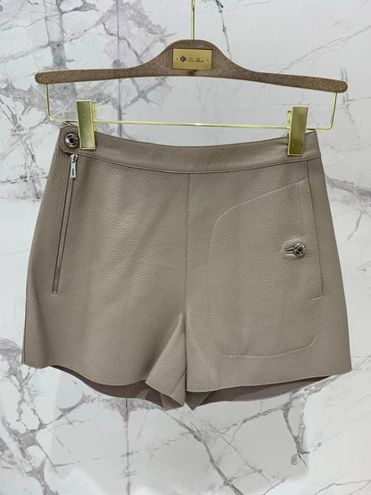 HERMES 25S LEATHER JACKET WITH LEATHER SHORTS