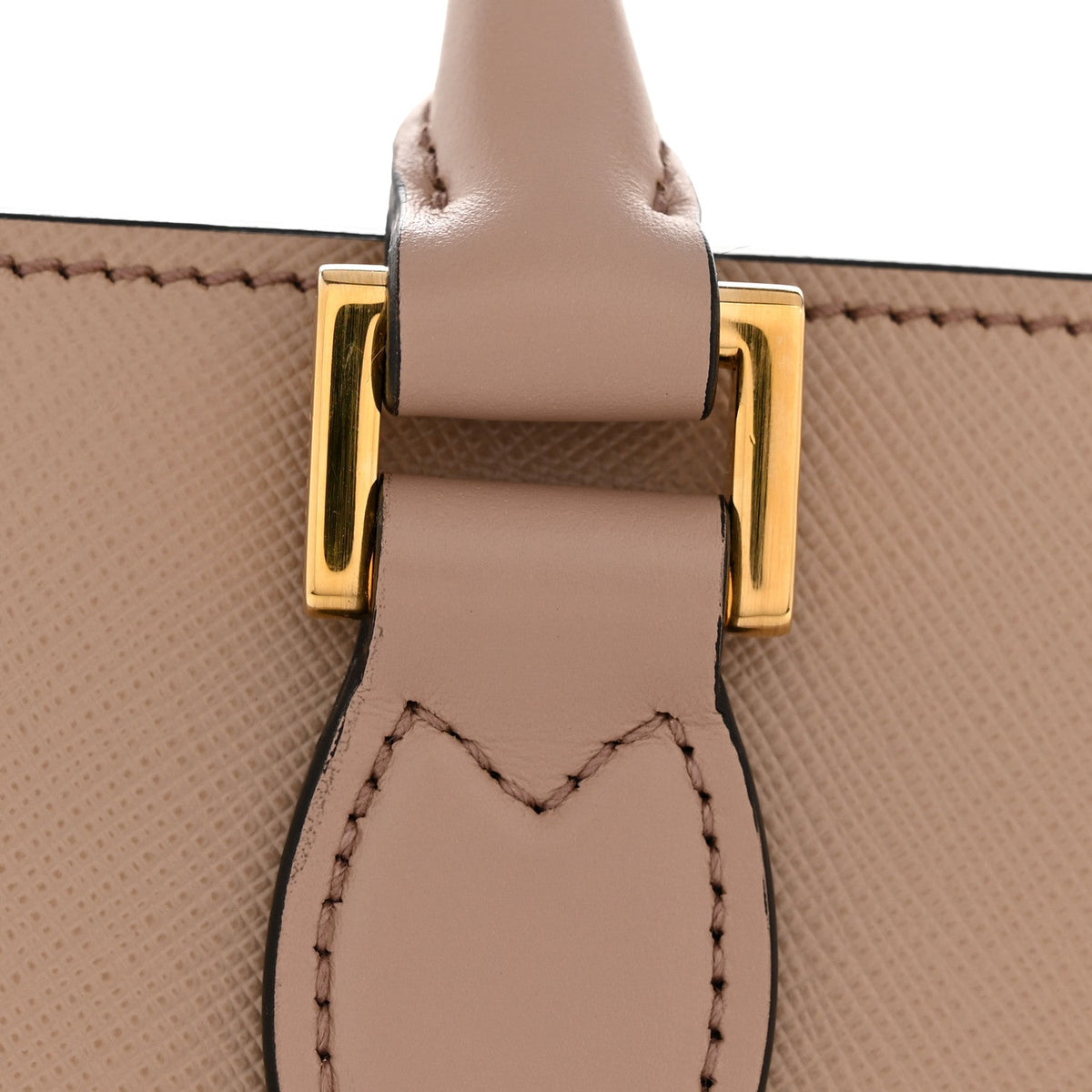 Saffiano Soft Calfskin Small Zippered Tote Cipria