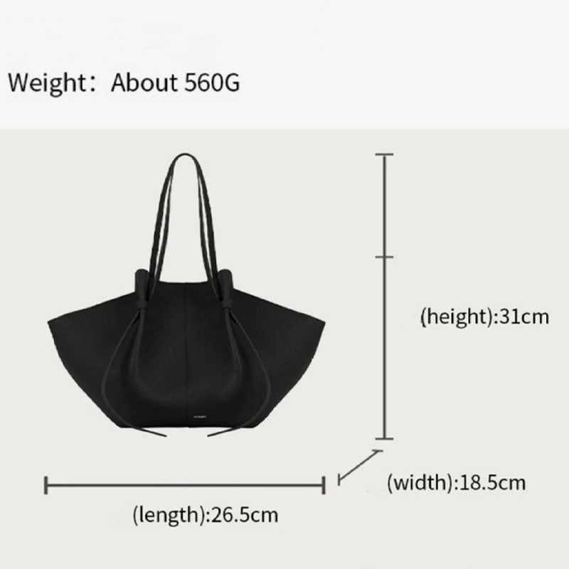 Minimalist Solid Color Large Capacity Tote Bag