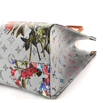 Metallic Monogram LV Garden OnTheGo MM Silver