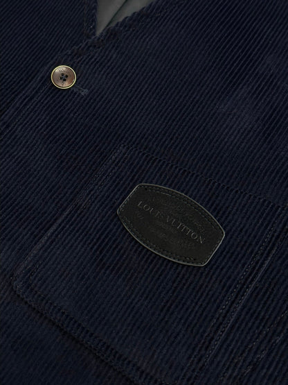 LV Corduroy V-neck Jacket 492789