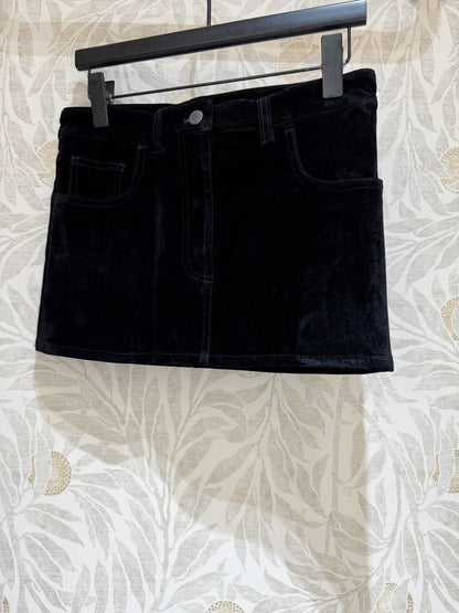 Prada Skirt Black Velvet