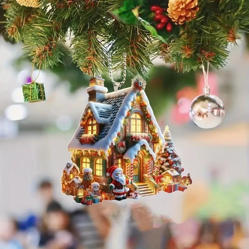 Santa Claus Acrylic Car Hanging Ornament