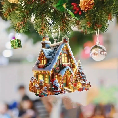 Santa Claus Acrylic Car Hanging Ornament