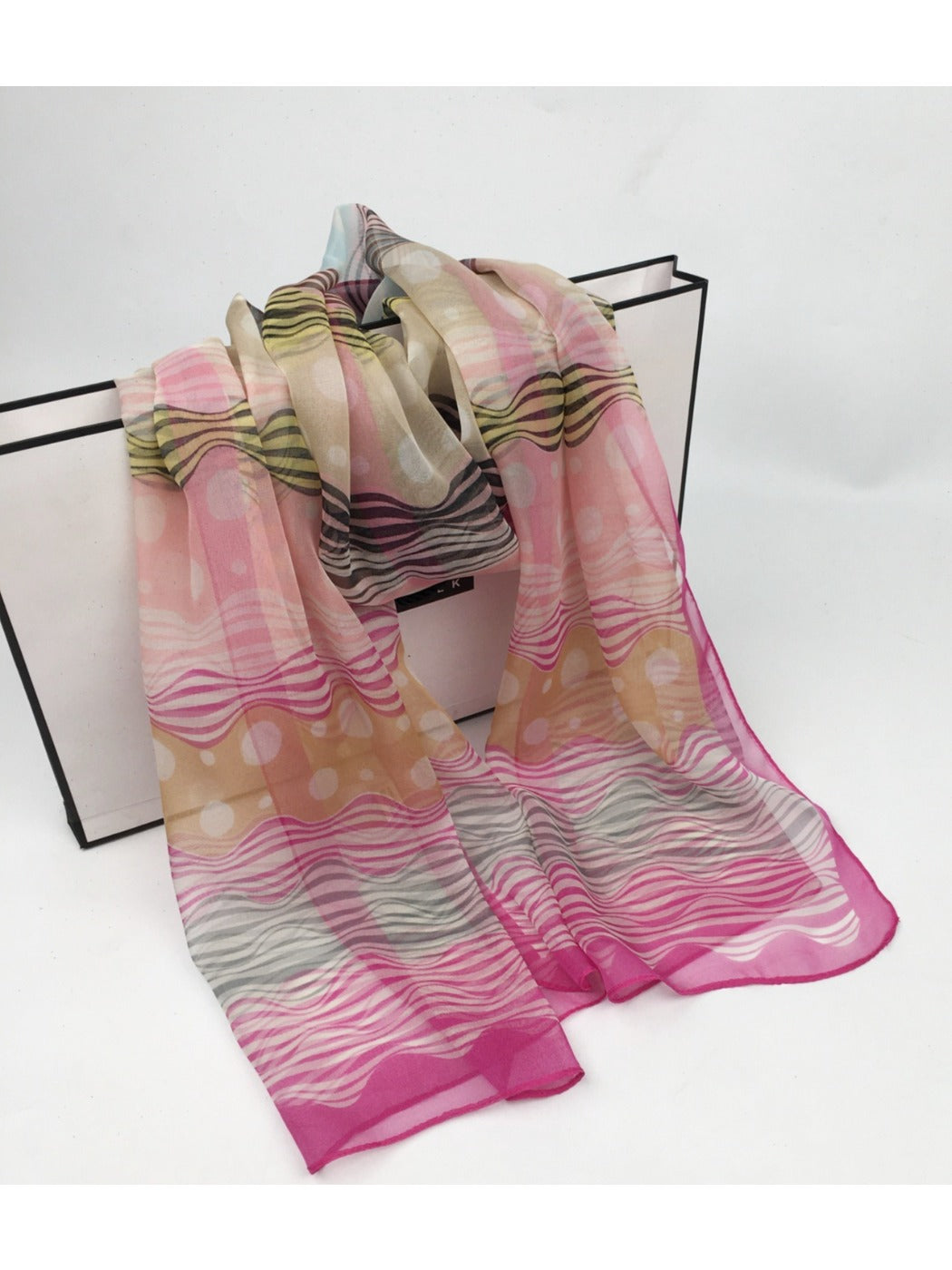 Scarvii - Lightweight Scarf with Polka Dot Patterns - Versatile &amp; All-Season