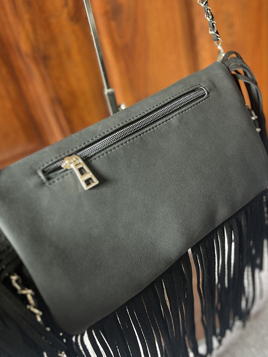 Sofia Sand-colored Tassel Bag