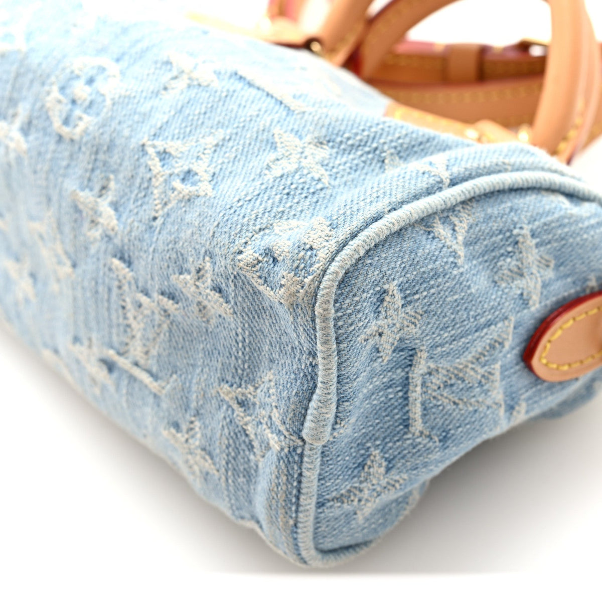 Monogram Denim Nano Speedy Sky Blue