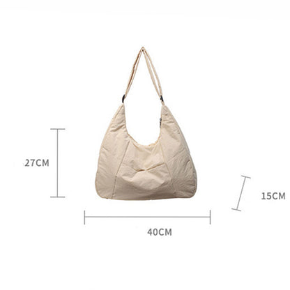 Casual Nylon Tote Quilted Crossbody Bag