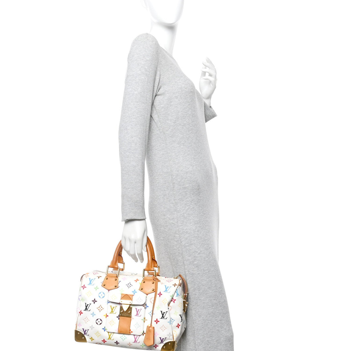 Monogram Multicolor Speedy 30 White
