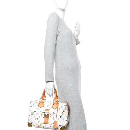 Monogram Multicolor Speedy 30 White