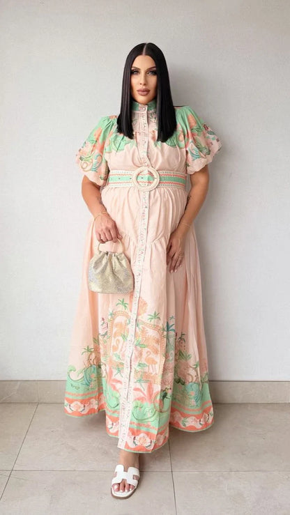 Natasha Maxi Dress - Aurora Print