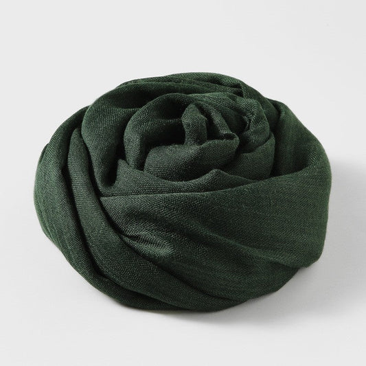 Solid Color Cotton And Linen Sun Protection Scarf