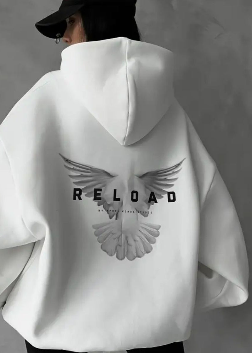 Oversized Hoodie Soft Fabric Bold Back Graphic