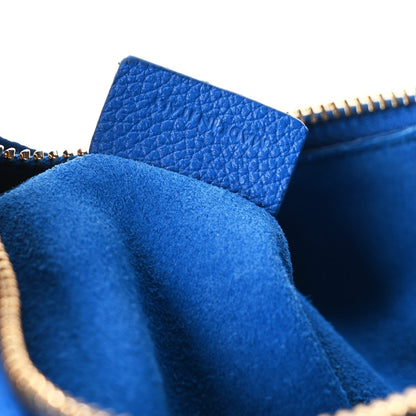 Grained Calfskin Teen Lulu Shoulder Bag Ultra Blue
