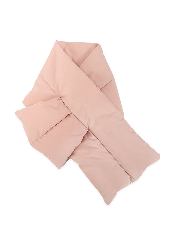 White Duck Down Keep Warm Solid Color Shawl&Scarf