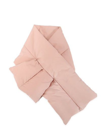White Duck Down Keep Warm Solid Color Shawl&Scarf