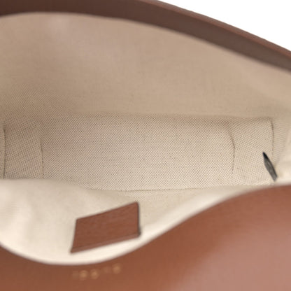 New Denim GG Monogram Dollar Calfskin Web Mini Horsebit 1955 Shoulder Bag Blue Tea Cuir Epilog