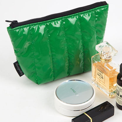 Simple Puffer Solid Color Cosmetic Bag