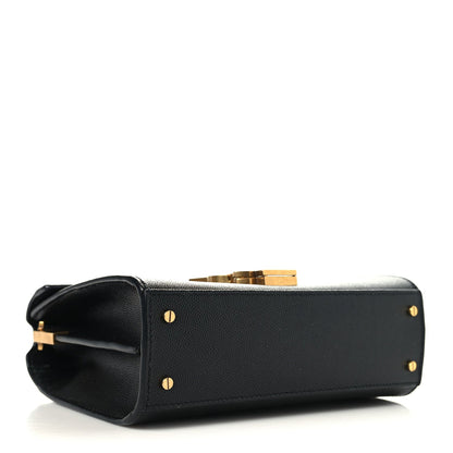 Grain de Poudre Mini Classic Monogram Cassandra Top Handle Black
