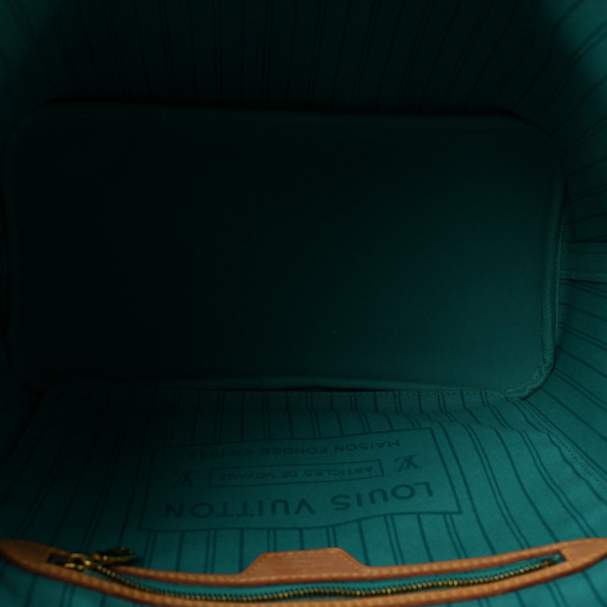 Monogram V Neverfull MM Turquoise