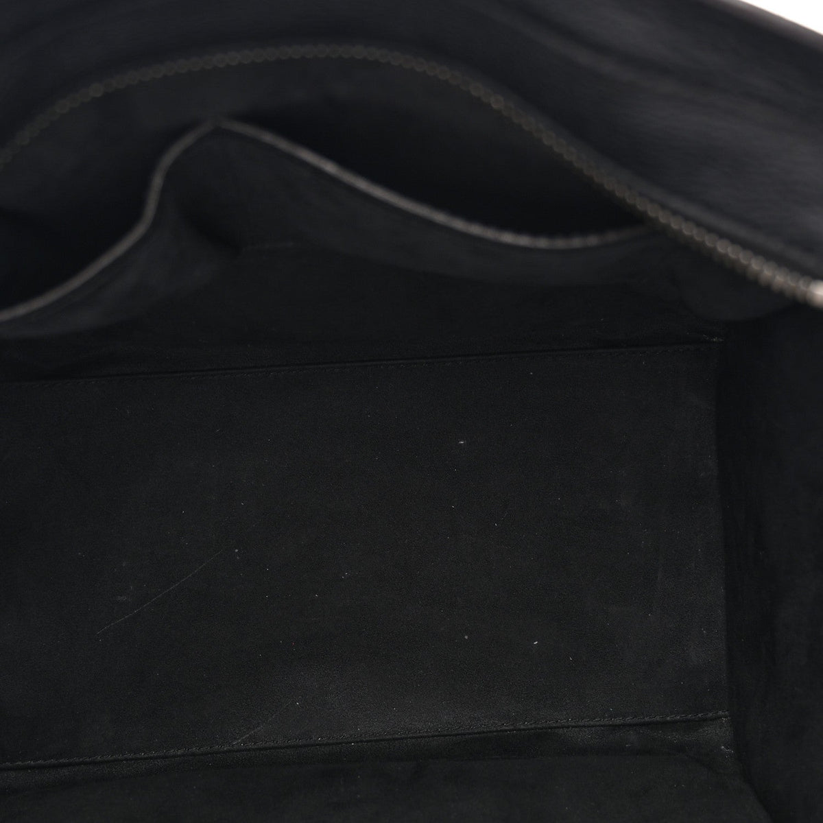 Drummed Calfskin Mini Luggage Black