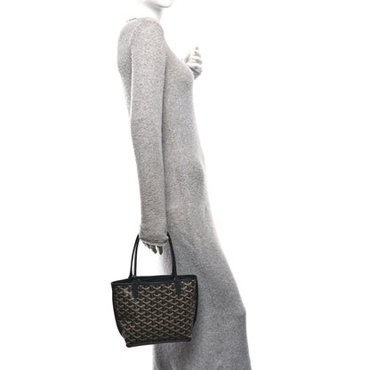 Goyardine Reversible Mini Anjou Black
