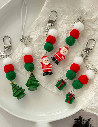 Funny Santa Claus Christmas Style Bag Charm