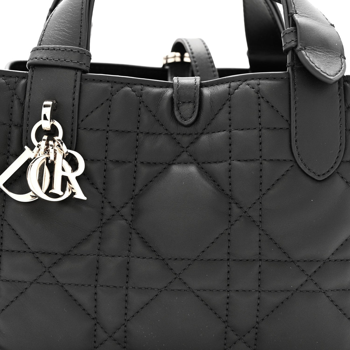 Calfskin Macrocannage Small Toujours  Black