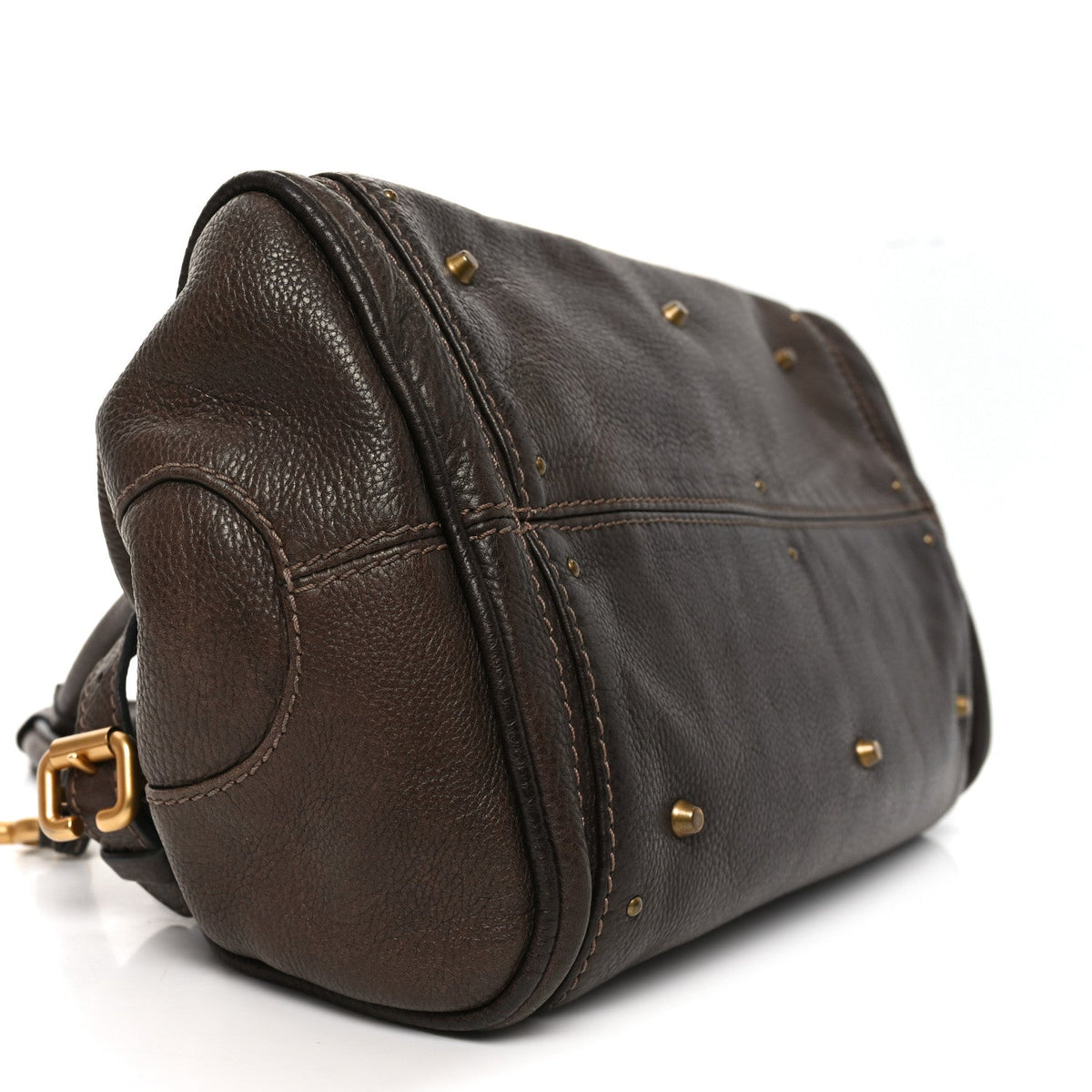 Calfskin Medium Paddington Satchel Chocolate