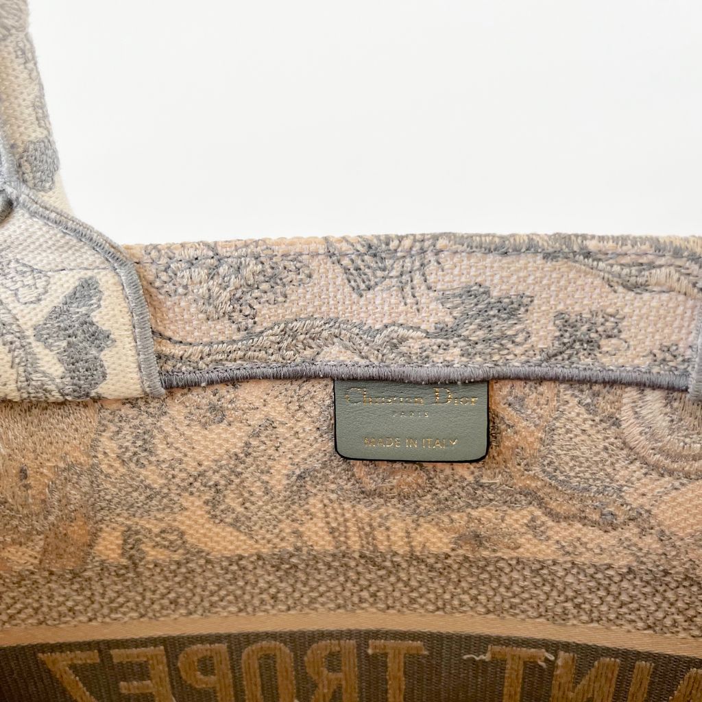 Dior Canvas Book Tote Medium Bag