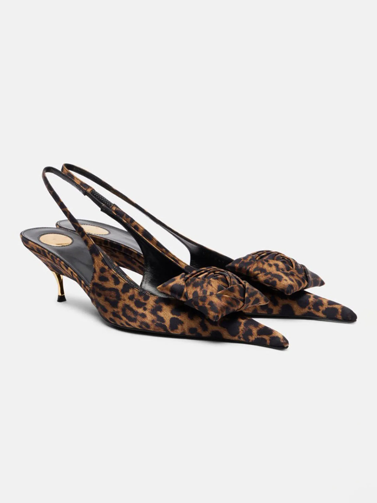 Amira Leopard-print Kitten-heel Sandals
