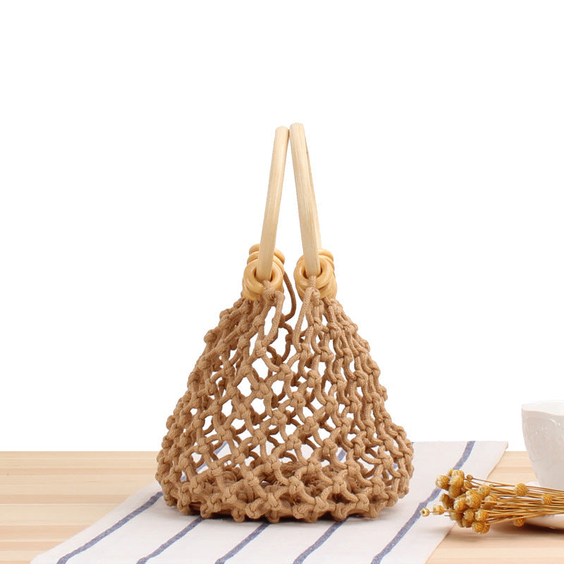 Crochet Market Bag Netted Hand-Woven Bag