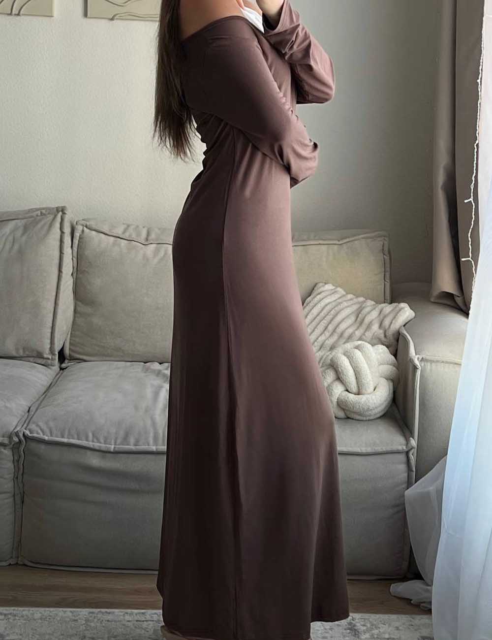 Splicing Fake Two-Piece Elegant Maxi Dress