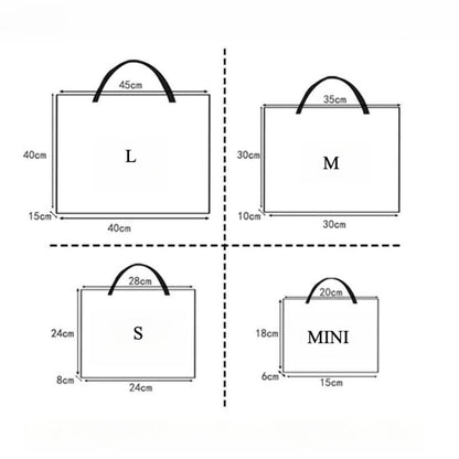 Cosbai - Flower-in-a-Bottle Embroidered Canvas Bag