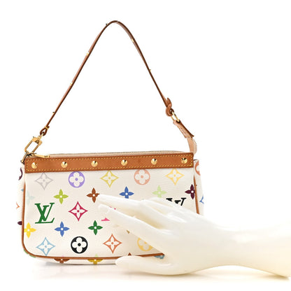 Monogram Multicolor Pochette Accessories White