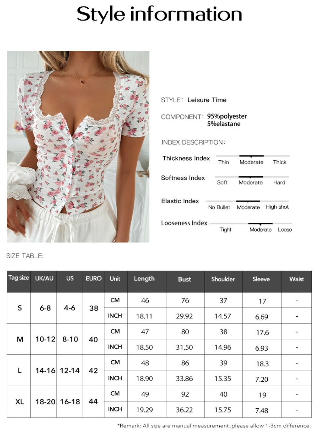 Crosa - Floral Lace Tee - Trendy &amp; Feminine