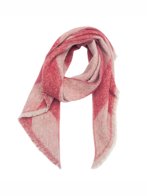 Fringed Keep Warm Plaid Shawl&Scarf