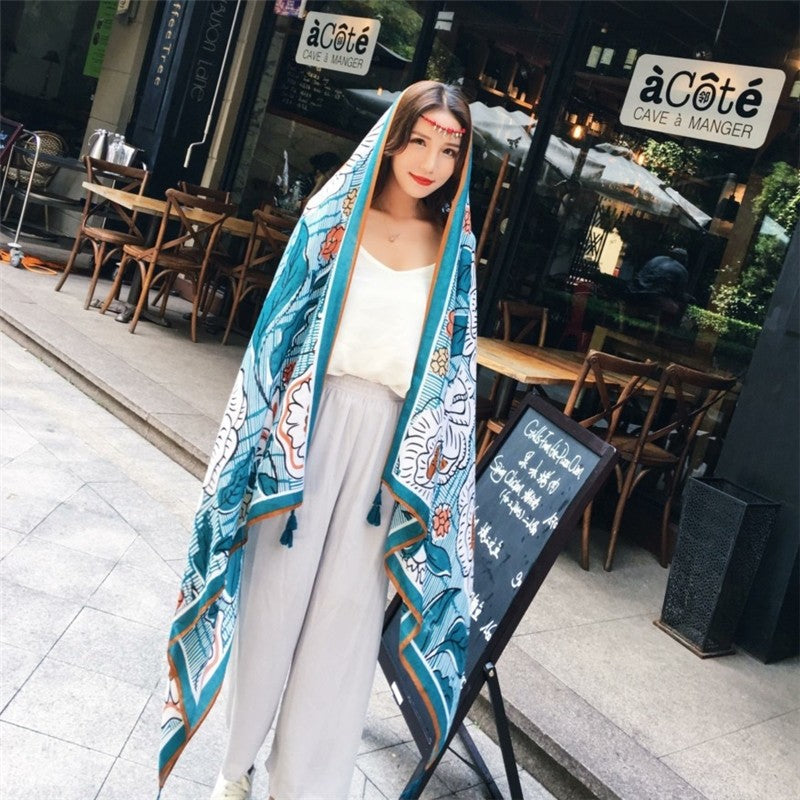 Long Printed Scarf