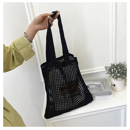 Crochet Tote Bag Tote Handbag Knit Bag