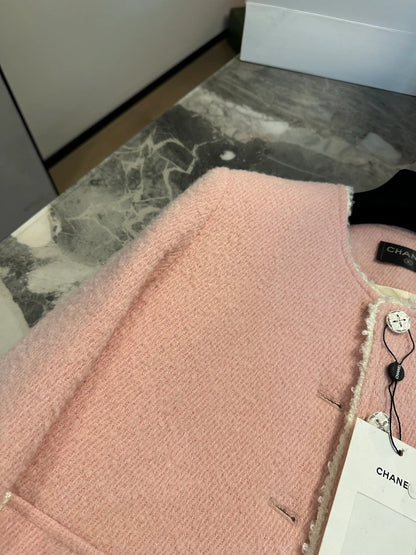 Chanel 2026 Jacket Pink Tweed Wool