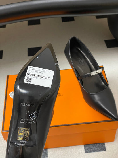 HM 26 Majeste 60 Pump Black in Calfskin 593830