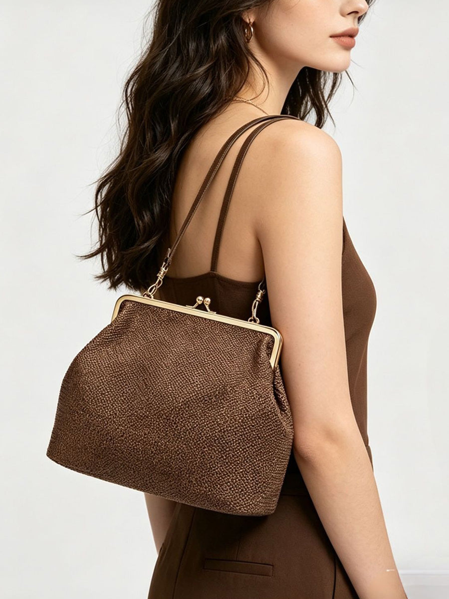 Elise Rhinestone-Woven Bag