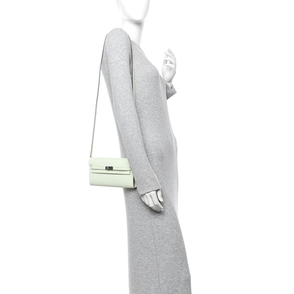 Epsom Kelly Wallet To Go Vert Fizz