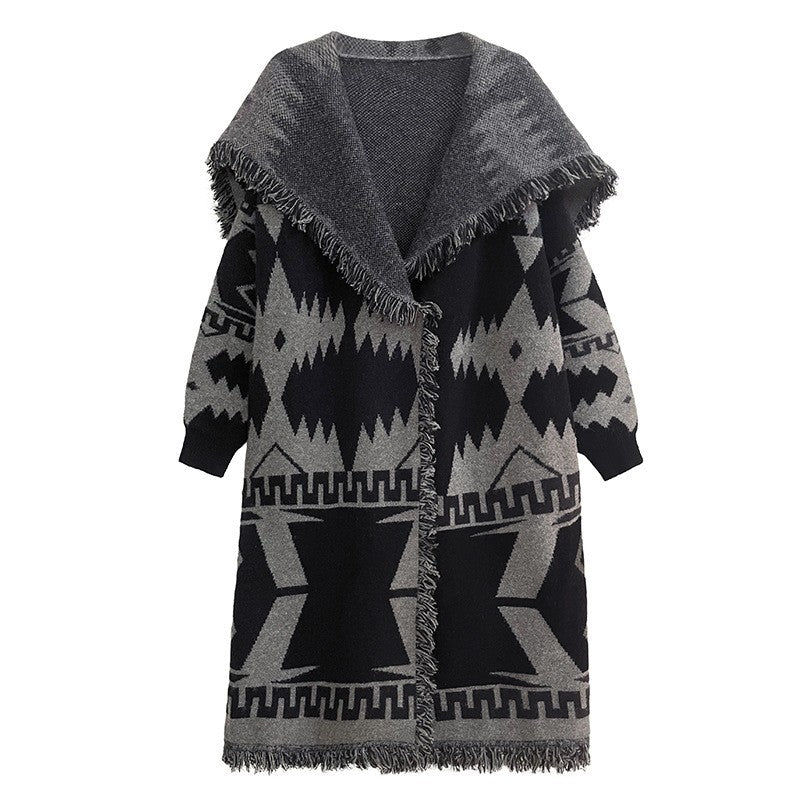 Loose Knitted Cardigan Coat