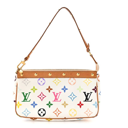 Monogram Multicolor Pochette Accessories White