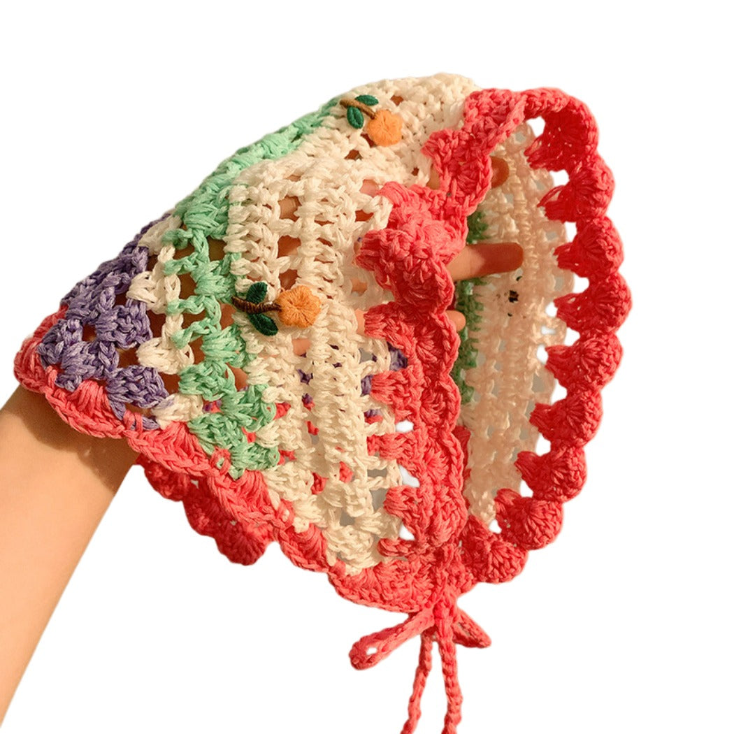 Haila - Dopamine Floral Triangle Headscarf  – Cheerful &amp; Stylish