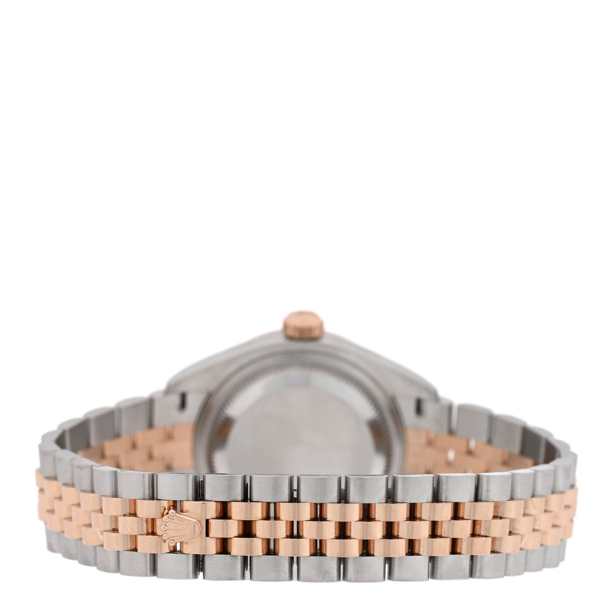 Stainless Steel 18K Everose Gold Diamond 28mm Oyster Perpetual Datejust Watch Green 279171