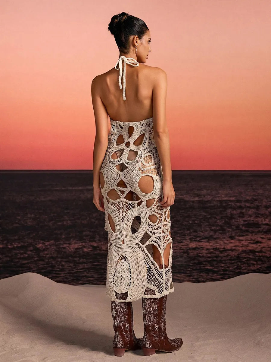 Avalon Halterneck Cutout Cover Up