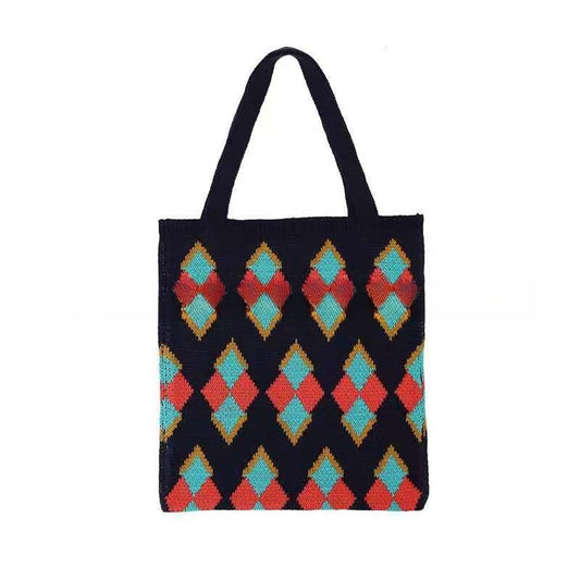 Crochet Tote Bag Cute Knit Bag For Teenage Girls