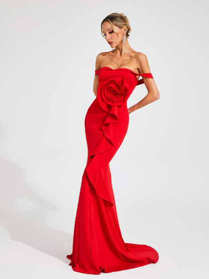 Poppy Maxi Dress In Red